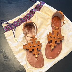 Tory Burch Leather T-strap Sandals